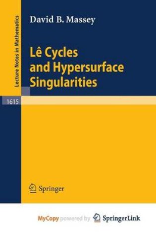 Cover of Le Cycles and Hypersurface Singularities