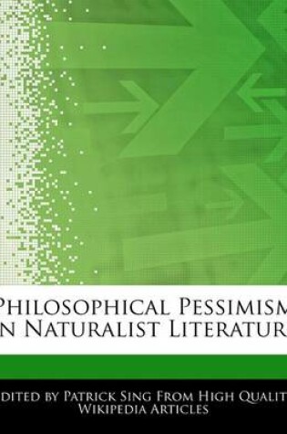 Cover of Philosophical Pessimism in Naturalist Literature