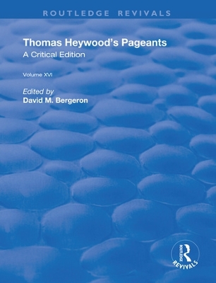 Cover of Thomas Heywood's Pageants