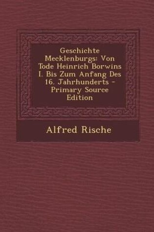 Cover of Geschichte Mecklenburgs