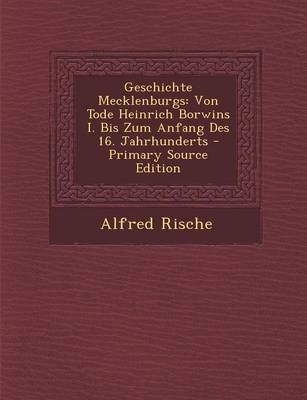 Book cover for Geschichte Mecklenburgs