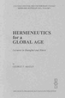 Book cover for Hermeneutics for a Global Age