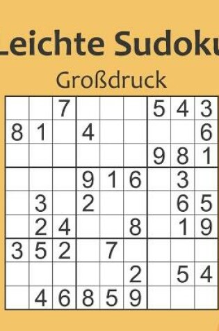 Cover of Leichte Sudoku Gro�druck 1