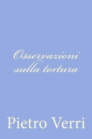 Cover of Osservazioni sulla tortura