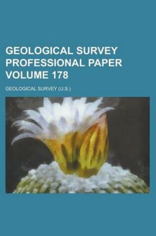 Cover of Geological Survey Professional Paper Volume 178