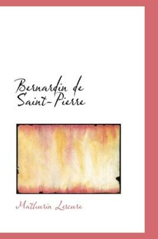 Cover of Bernardin de Saint-Pierre