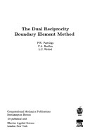 Book cover for The Dual Reciprocity Boundary Element Method