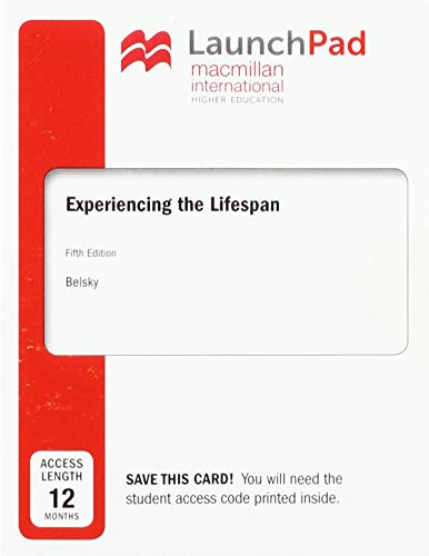 Book cover for LaunchPad for Experiencing the Lifespan (12 Month Access Card)