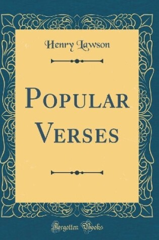 Cover of Popular Verses (Classic Reprint)