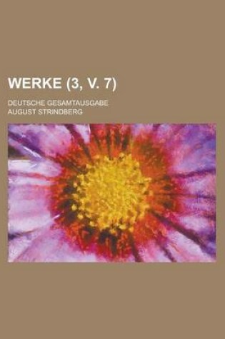 Cover of Werke (3, V. 7); Deutsche Gesamtausgabe