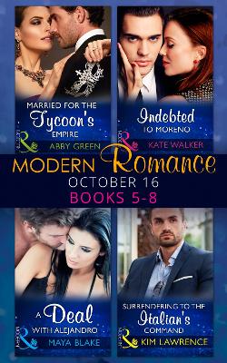 Book cover for Modern Romance October 2016 Books 5-8