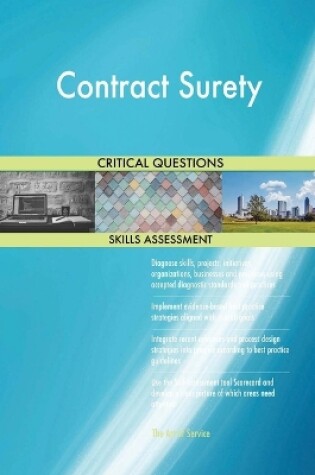 Cover of Contract Surety Critical Questions Skills Assessment