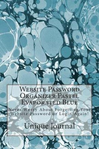 Cover of Website Password Organizer Pastel Evaporated Blue