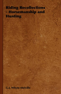 Book cover for Riding Recollections - Horsemanship and Hunting