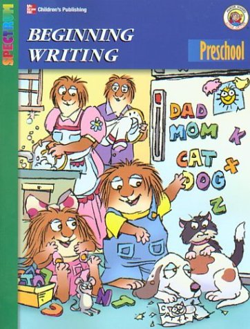 Book cover for Spectrum Beginning Writing, Preschool