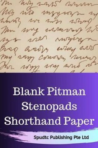 Cover of Blank Pitman Stenopads Shorthand Paper