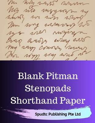 Book cover for Blank Pitman Stenopads Shorthand Paper