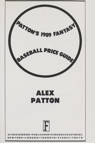 Cover of Pattons 1989 Rotiserie Prce Gd