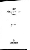 Book cover for The Meaning of India