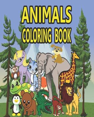 Book cover for Animals Coloring Book