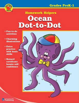 Book cover for Ocean Dot-To-Dot Homework Helper, Grades Prek-1