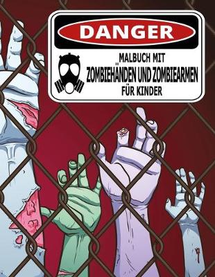 Cover of Malbuch mit Zombiehänden und Zombiearmen für Kinder