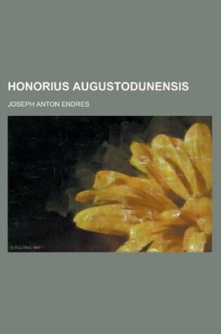 Cover of Honorius Augustodunensis