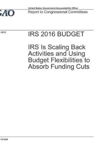 Cover of IRS 2016 Budget