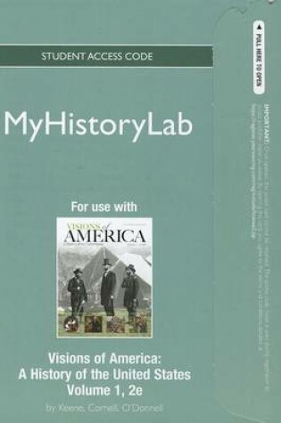 Cover of NEW MyLab History -- Standalone Access Card -- for Visions of America, Volume One