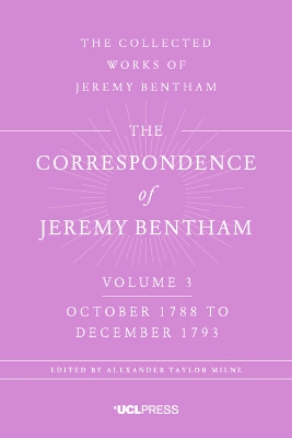 Book cover for The Correspondence of Jeremy Bentham, Volume 4