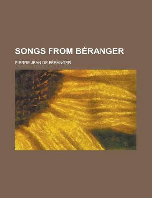 Book cover for Songs from Beranger