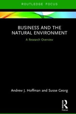 Cover of Business and the Natural Environment