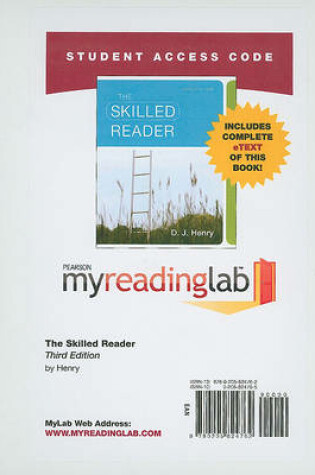 Cover of MyLab Reading with Pearson eText -- Standalone Access Card -- for The Skilled Reader