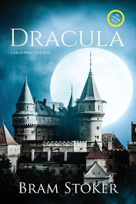 Book cover for Dracula (Large Print, Annotated)