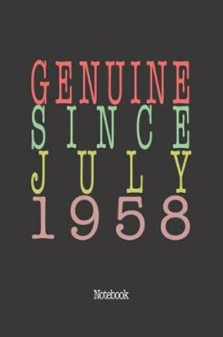 Cover of Genuine Since July 1958