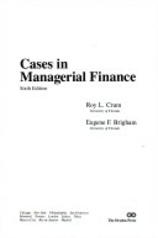 Cover of Cases in Managerial Finance