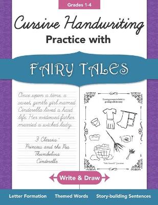 Book cover for Cursive Handwriting Practice with Fairy Tales Grades 1-4