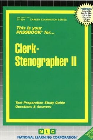 Cover of Clerk-Stenographer II