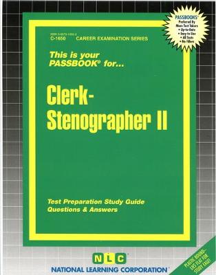 Book cover for Clerk-Stenographer II