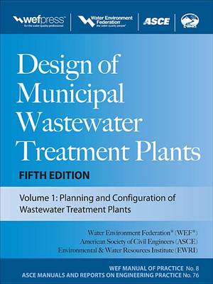 Book cover for Design of Municipal Wastewater Treatment Plants Mop 8, Fifth Edition