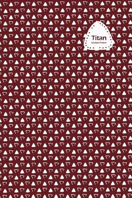 Book cover for Titan Lifestyle, Undated Daily Planner, 106 Weeks (2 Years), Blank Lined, Write-in Journal (Ox-red)