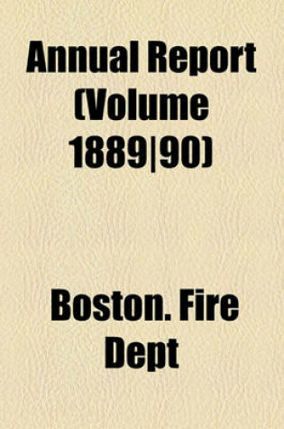 Cover of Annual Report (Volume 1889-90)