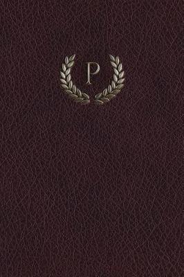 Cover of Monogram "p" Any Day Planner Notebook