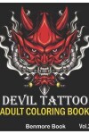 Book cover for Devil Tattoo Adult Coloring Book