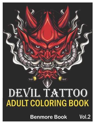 Cover of Devil Tattoo Adult Coloring Book