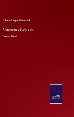 Book cover for Allgemeines Statsrecht