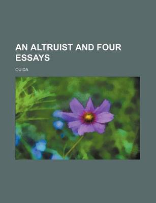 Book cover for An Altruist and Four Essays