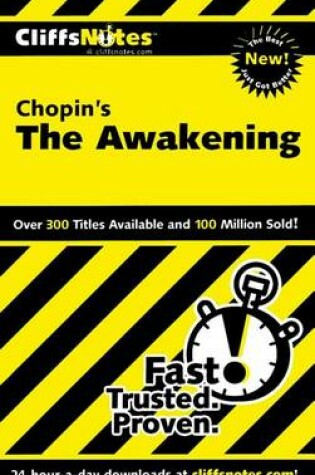 Cover of Cliffsnotes on Chopin's the Awakening