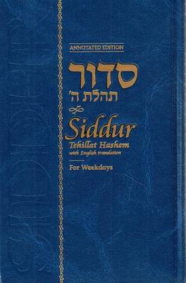 Book cover for Siddur Weekdays Annotated English Standard Size 5 X 8