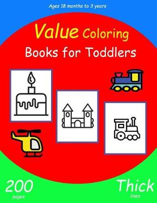 Book cover for Value Coloring Books for Toddlers